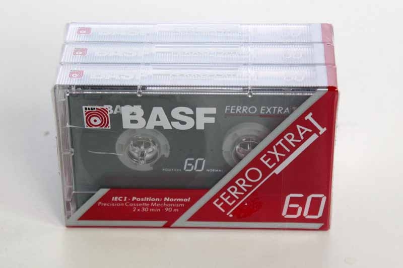 BASF Ferro Cassetten C60 Originalverpackt 3 er Pack